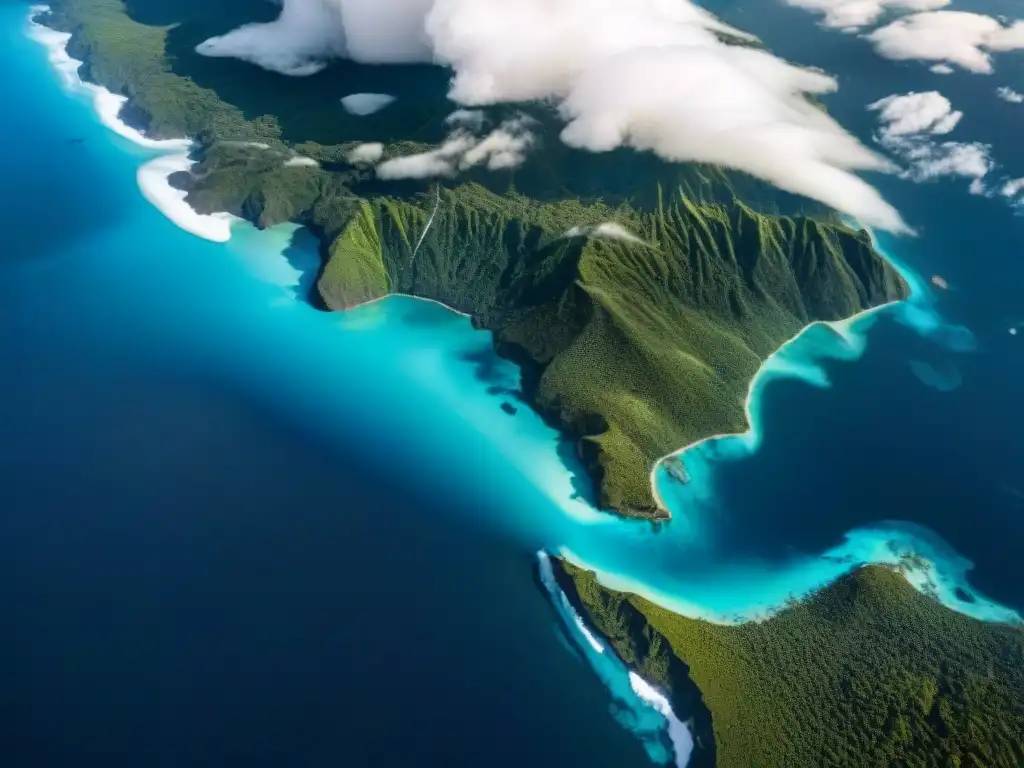 Vista satelital detallada de la Tierra desde el espacio, mostrando patrones climáticos y impacto del cambio climático